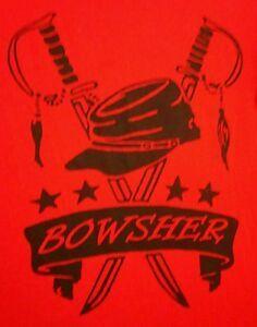 Confederate Logo - Details about BOWSHER HIGH SCHOOL Rebels small T shirt Toledo swords Confederate logo Ohio tee