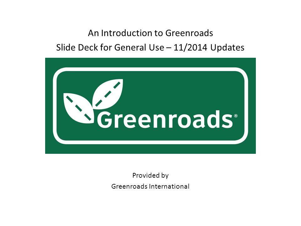 Greenroads Logo - An Introduction to Greenroads