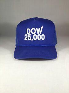 DJIA Logo - Details about Dow 25000 Blue Hat Dow 25,000 Cap DJIA Stock Market 20000  30000 20,000 30,000