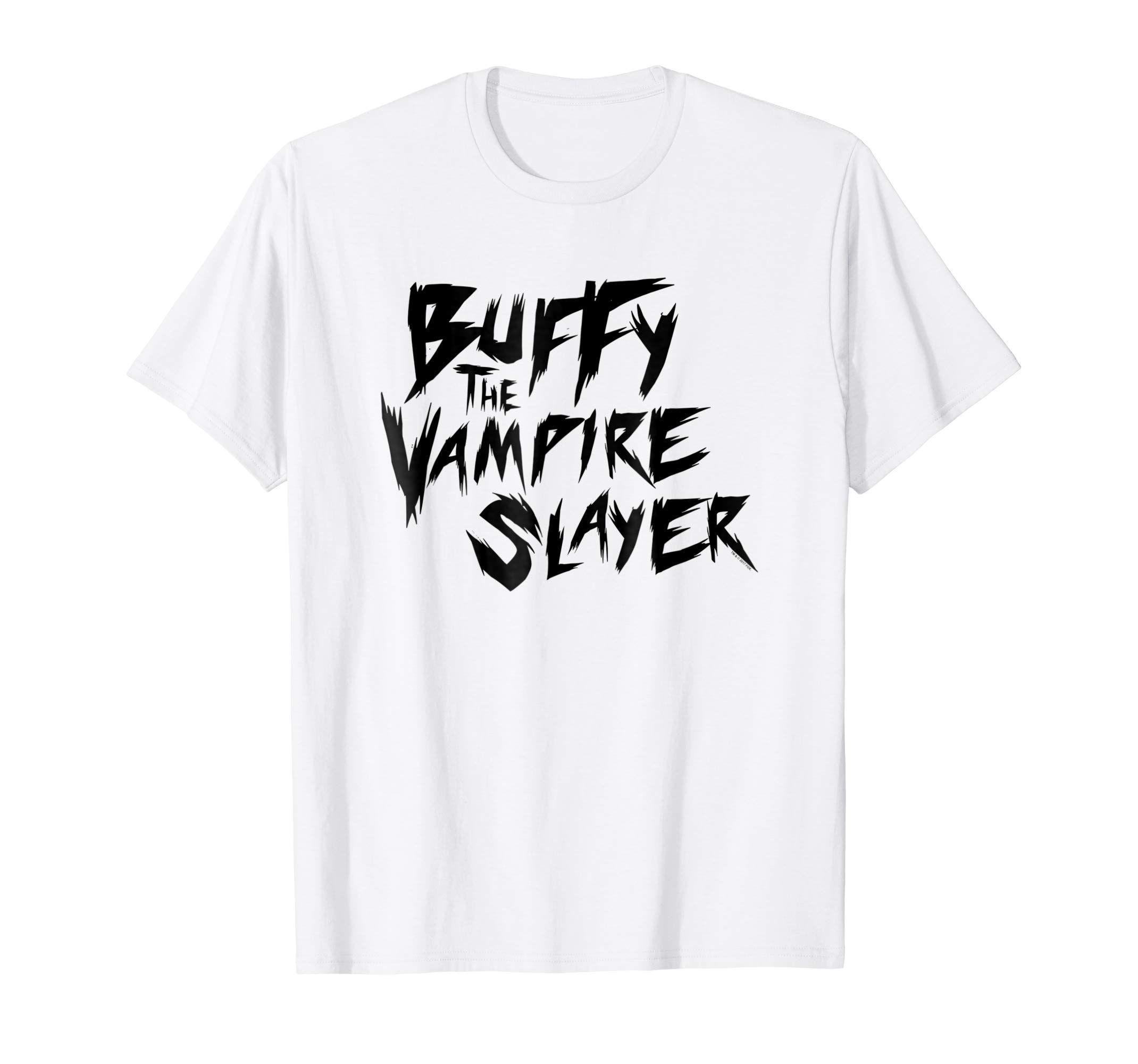 Buffy Logo - Buffy the Vampire Slayer Buffy Logo T Shirt: Clothing