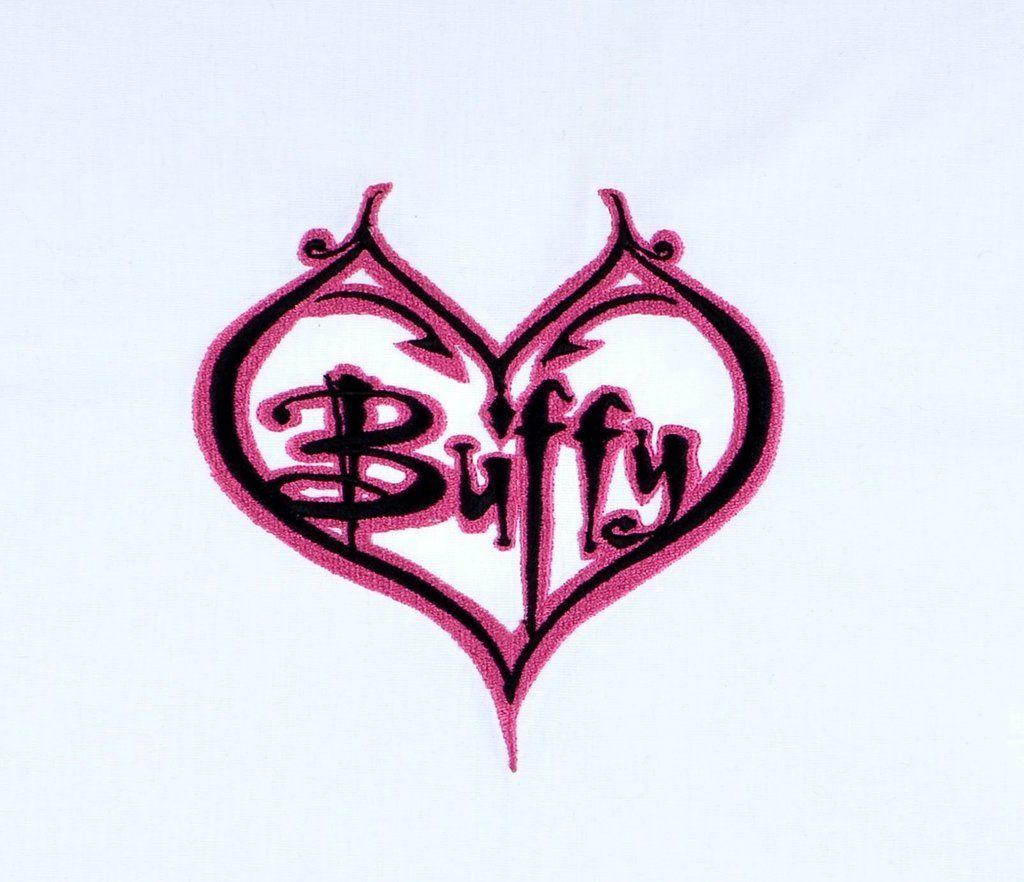 Buffy Logo - Buffy the Vampire Slayer heart logo 5x7 machine embroidery design ...
