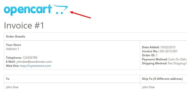 OpenCart Logo - How to add store logo and product images to invoices in OpenCart 2.x ...