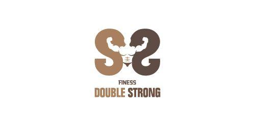 Double Logo - Double Strong | LogoMoose - Logo Inspiration