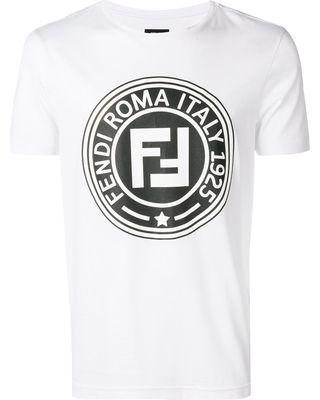 Double Logo - Fendi Fendi Double F logo T-shirt - White from  Farfetch:Linkshare:Affiliate:CPA:US:US | Real Simple