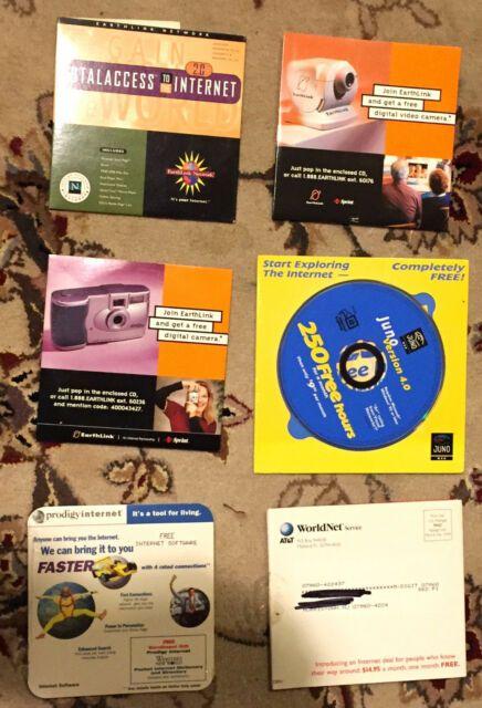 PeoplePC Logo - Earthlink ATT Juno Prodigy 6 Cd Rom Collectible, Advertising Promo Internet  New