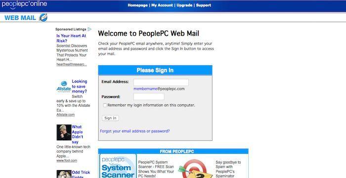 PeoplePC Logo - PeoplePC Email | Email Services | Login page