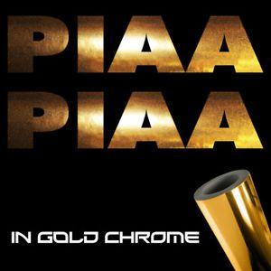 PIAA Logo - Details about 2x PIAA Decal Stickers 3.0 x 0.6 Metallic gold chrome logo die cut shiny