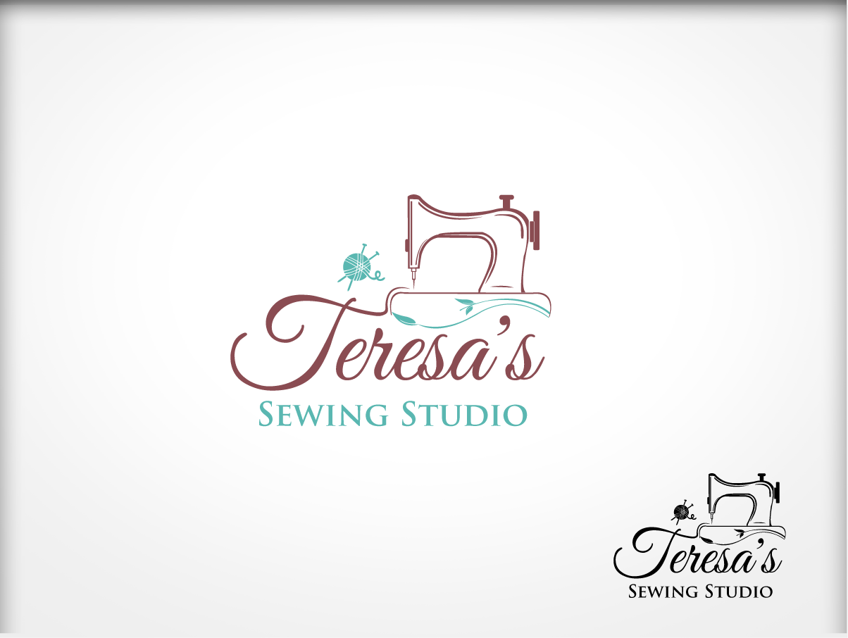 Teresa Logo - Serious, Masculine, Business Logo Design for Teresa's Sewing Studio