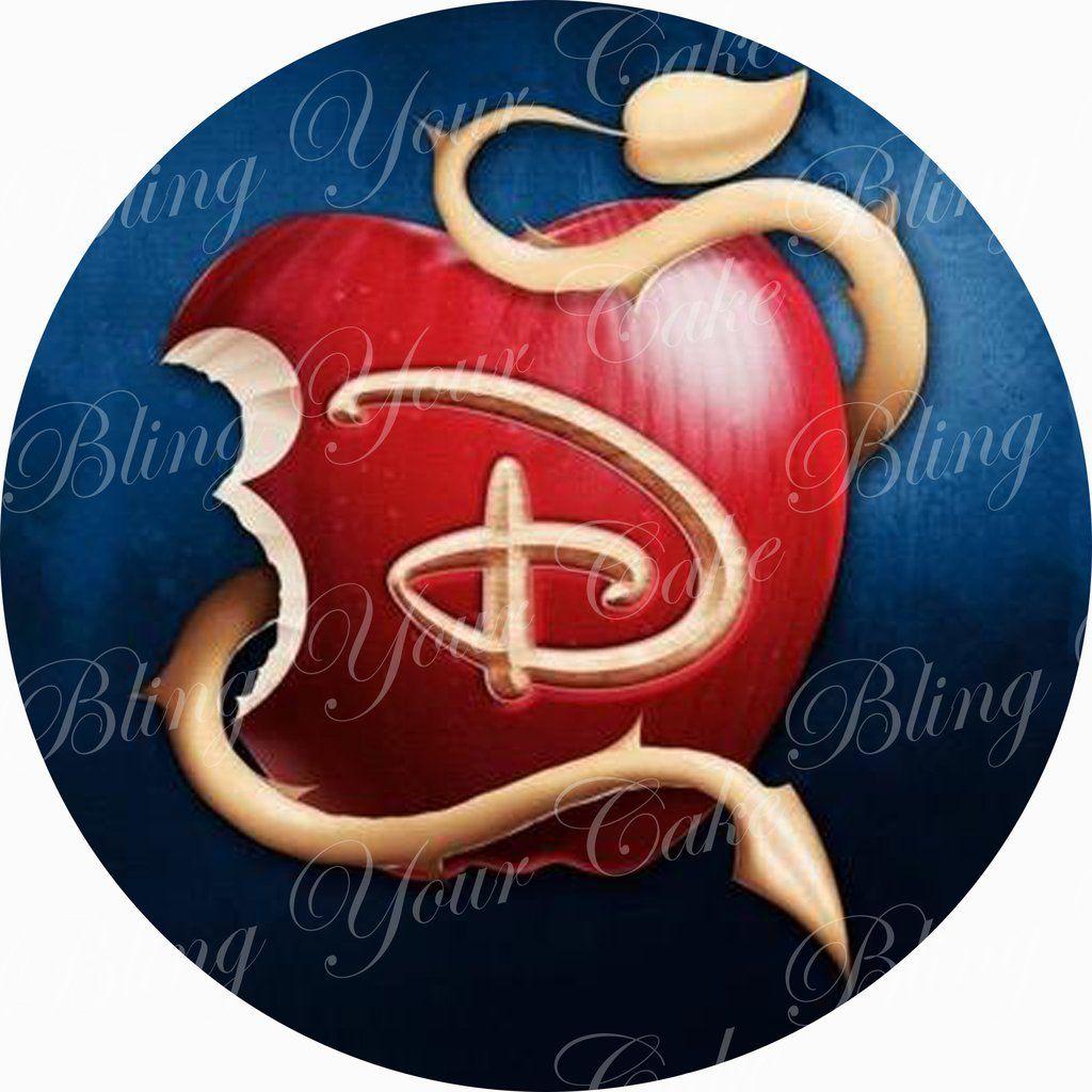 Descendants Logo - Disney Descendants Logo Edible Icing Sheet Cake Decor Topper - DD3