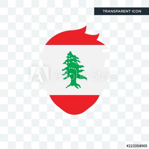 Lebanon Logo - Lebanon vector icon isolated on transparent background, Lebanon logo ...