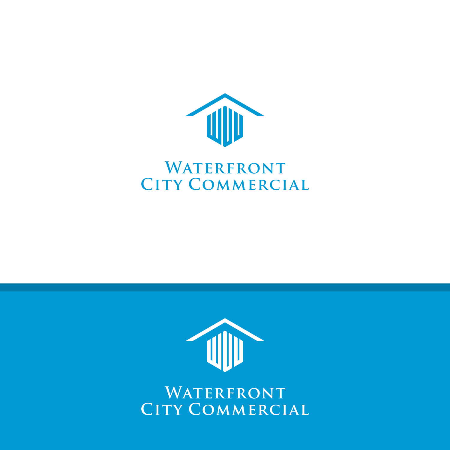 Commercial Logo - Building Logo Design for Waterfront City Commercial