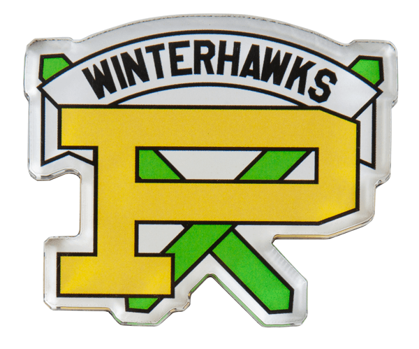 Winterhawks Logo - Arcylic Magnet (ACM9AMAG) P Cross Logo Winterhawks