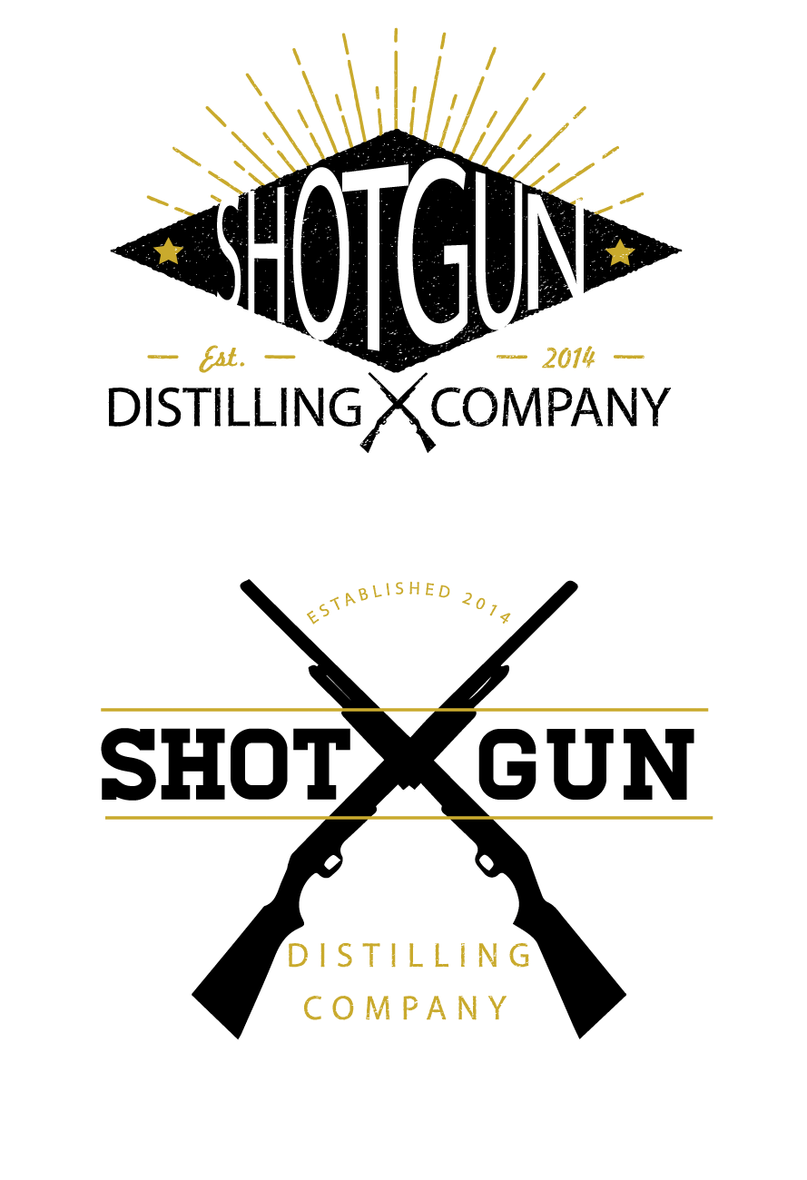 Shotgun Logo - Modern, Masculine Logo Design for Shotgun Distilling Co. by graham ...