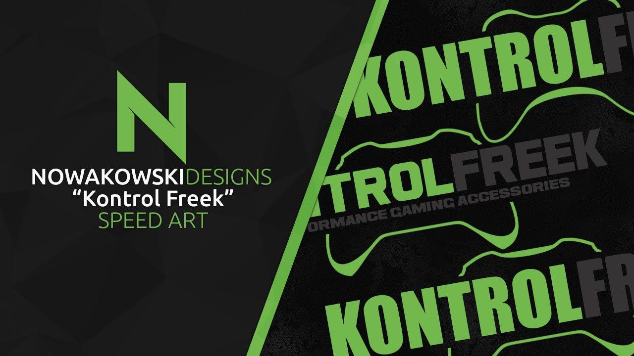 KontrolFreek Logo - Photoshop Speed Art: Kontrol Freek Logo | #NowakowskiDesigns