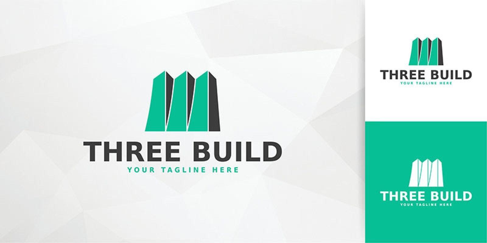 Build Logo - Three Build Logo Template