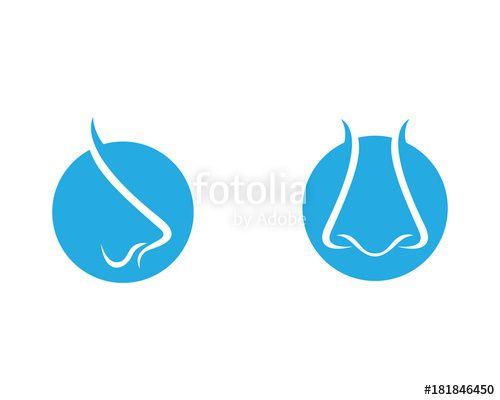 Nose Logo - Nose logo template vector icon illustration design