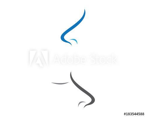 Nose Logo - Nose logo template vector icon illustration design - Buy this stock ...