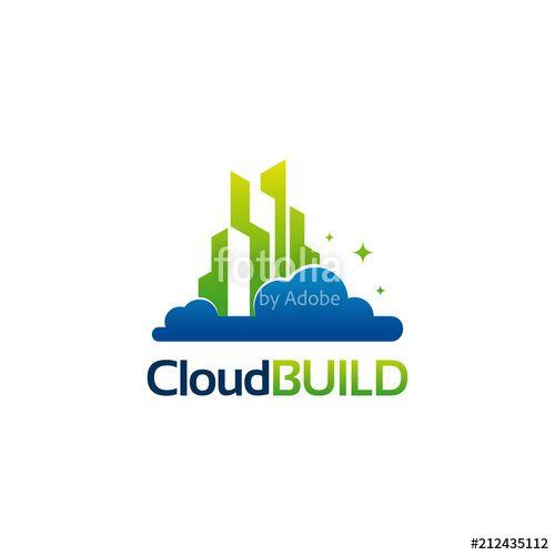 Build Logo - Online Build logo designs concept vector, Cloud Building logo ...