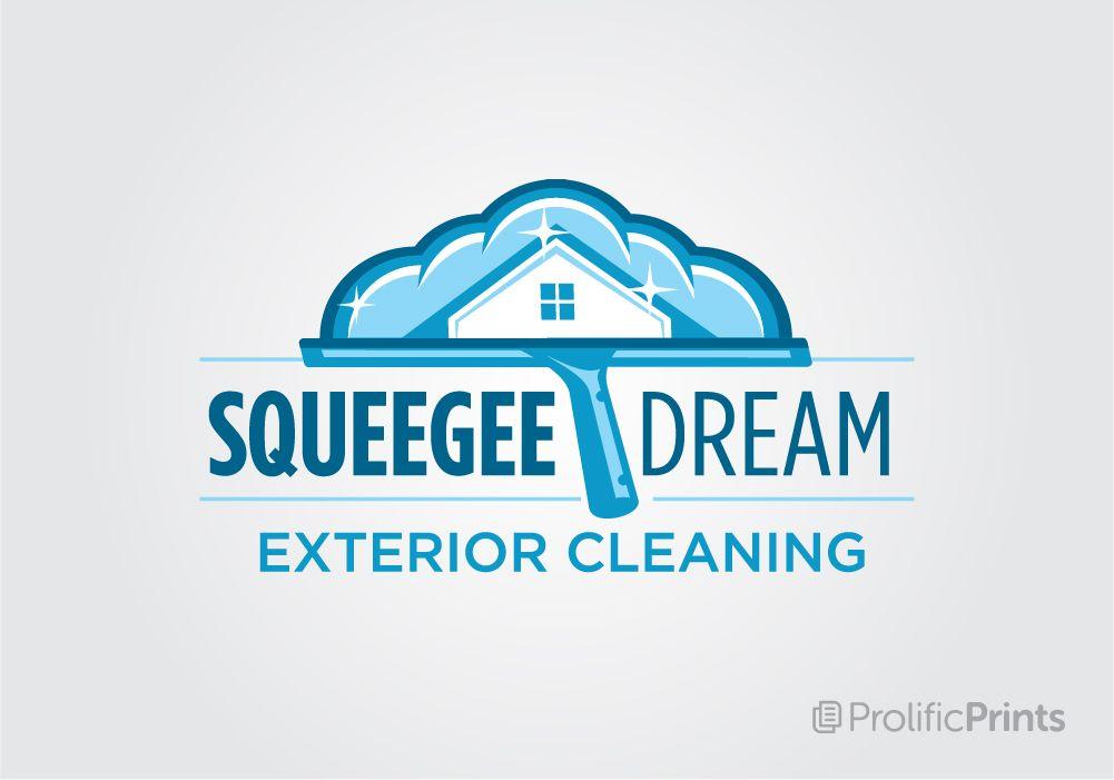 Squeegee Logo - Squeegee Dream Exterior Cleaning Logo Design