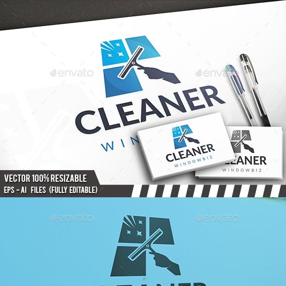 Squeegee Logo - Squeegee Logo Templates from GraphicRiver