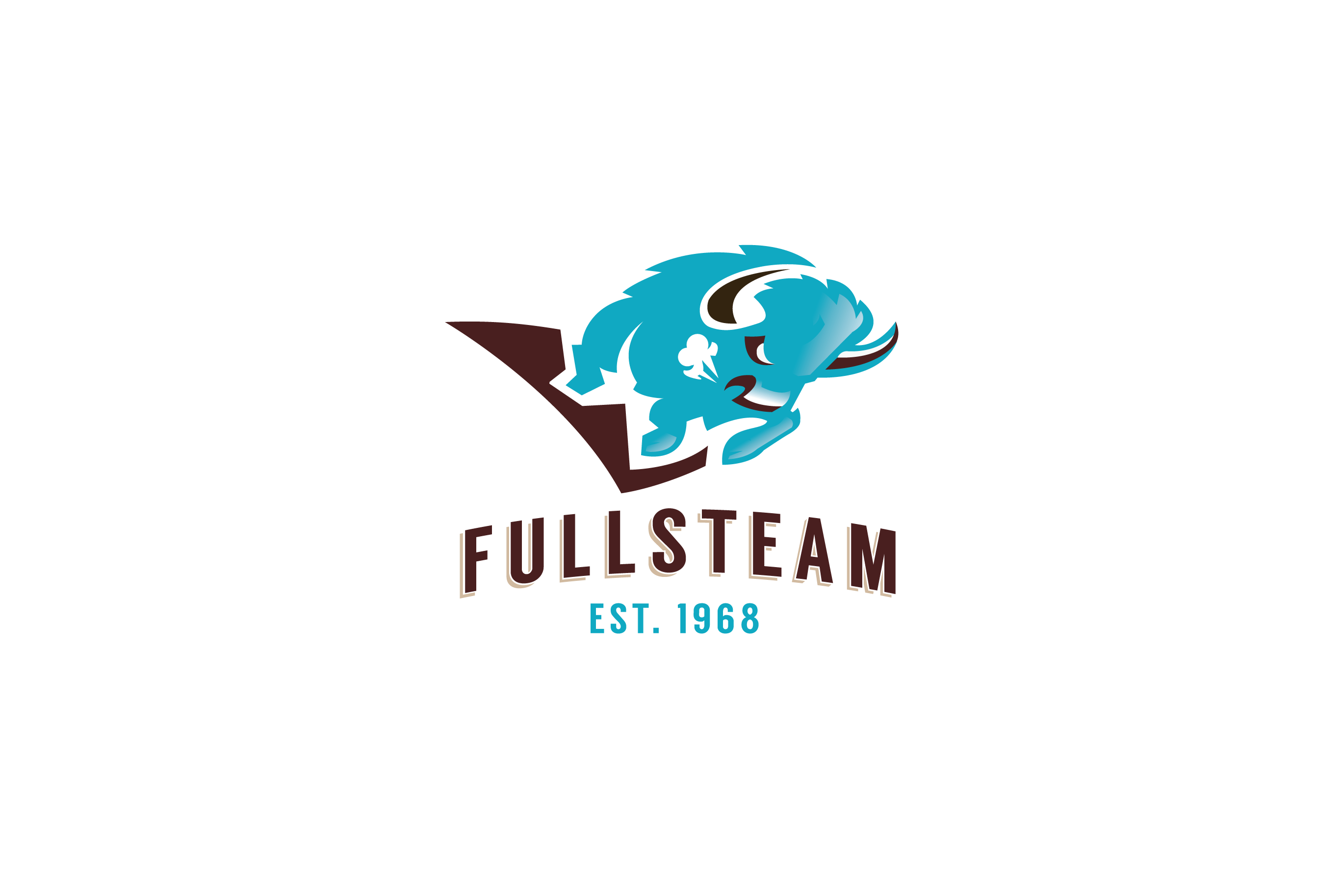 Nose Logo - Full Steam Bison Buffalo Logo Design