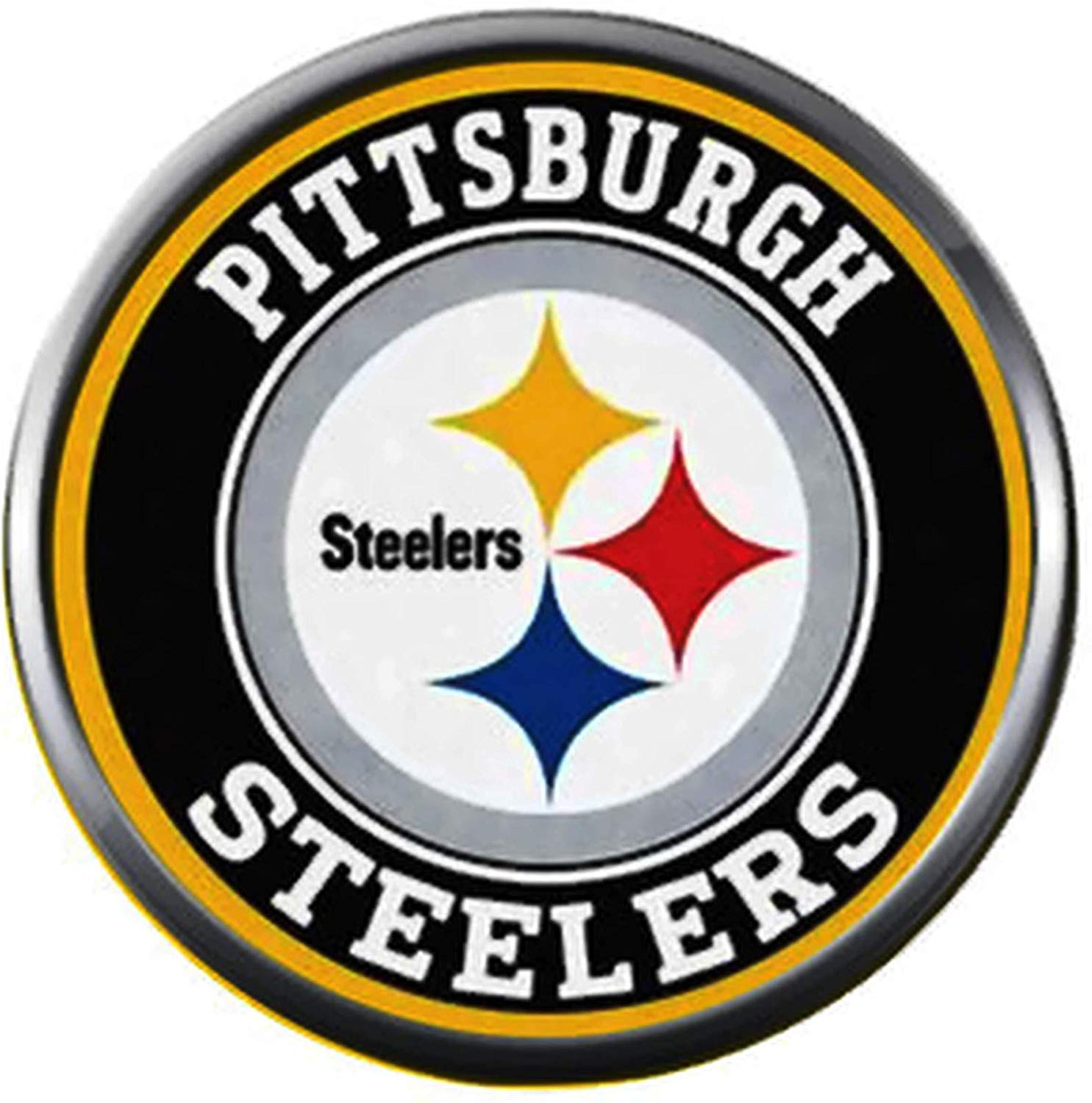 Steerlers Logo - NFL Logo Pittsburgh Steelers Cool Football Fan Team Spirit 18MM - 20MM  Fashion Jewelry Snap Charm