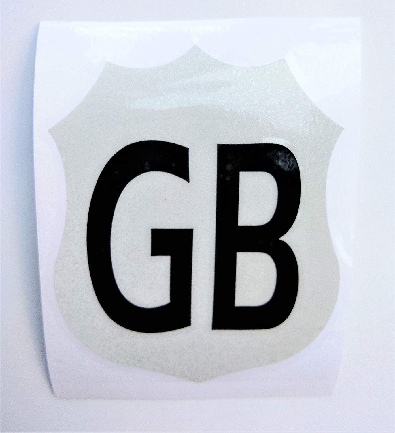 Moped Logo - Amazon.com : 3x3.75 inches Black GB Scooter Moped White Reflective