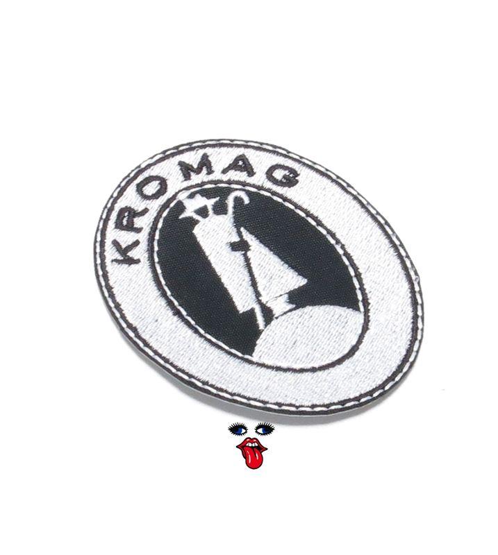 Moped Logo - MOPED THREADS kromag logo patch - mostly white
