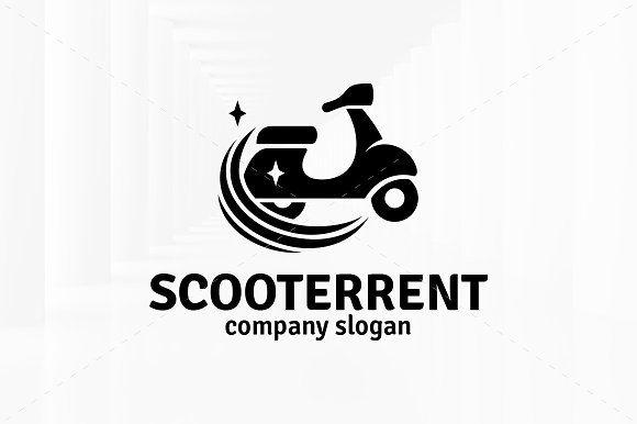 Moped Logo - Scooter Rent Logo Template