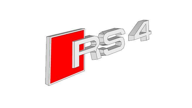 RS4 Logo - logo audi RS4 | 3D Warehouse