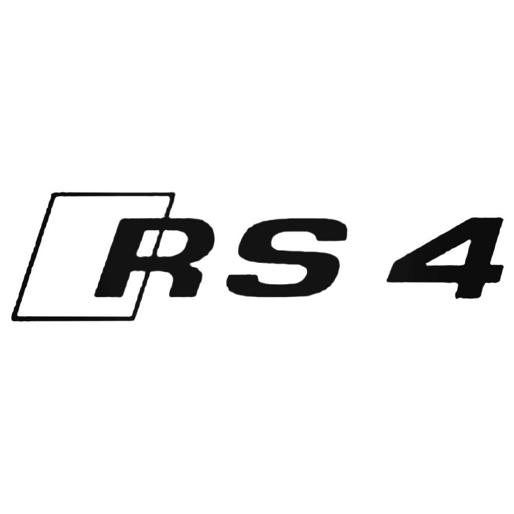 RS4 Logo - Audi Rs4 2 Decal Sticker