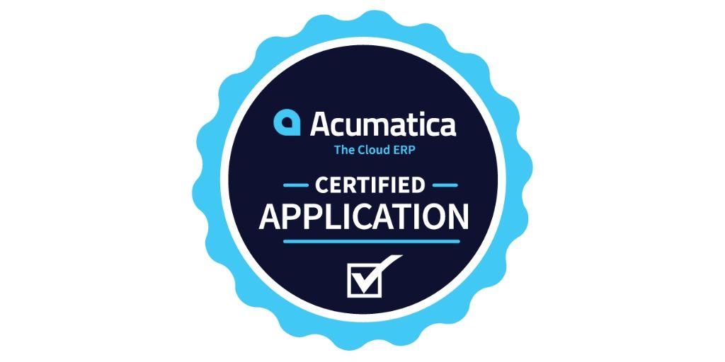 Acumatica Logo - DataSelf Analytics Certified by Acumatica