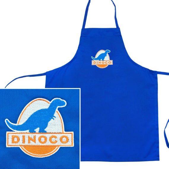 Dinoco Logo - Disney Pixar Cars Dinoco Logo Custom Embroidered Child's 100% Polyester  Blue Apron Bib, For Baking Cooking & Crafts, New