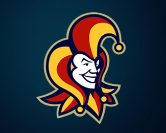 Jester Logo - Logo Design: Jokers, Jesters and Harlequins | Graphics | Sports logo ...