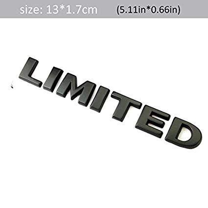 Limited Logo - Incognito 7 3D Laxury Limited Car Logo Limited Emblem Limited Badge Limited Logo Metal Sticker For All Cars (Black)