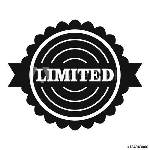 Limited Logo - Limited logo. Simple illustration of limited vector logo for web ...