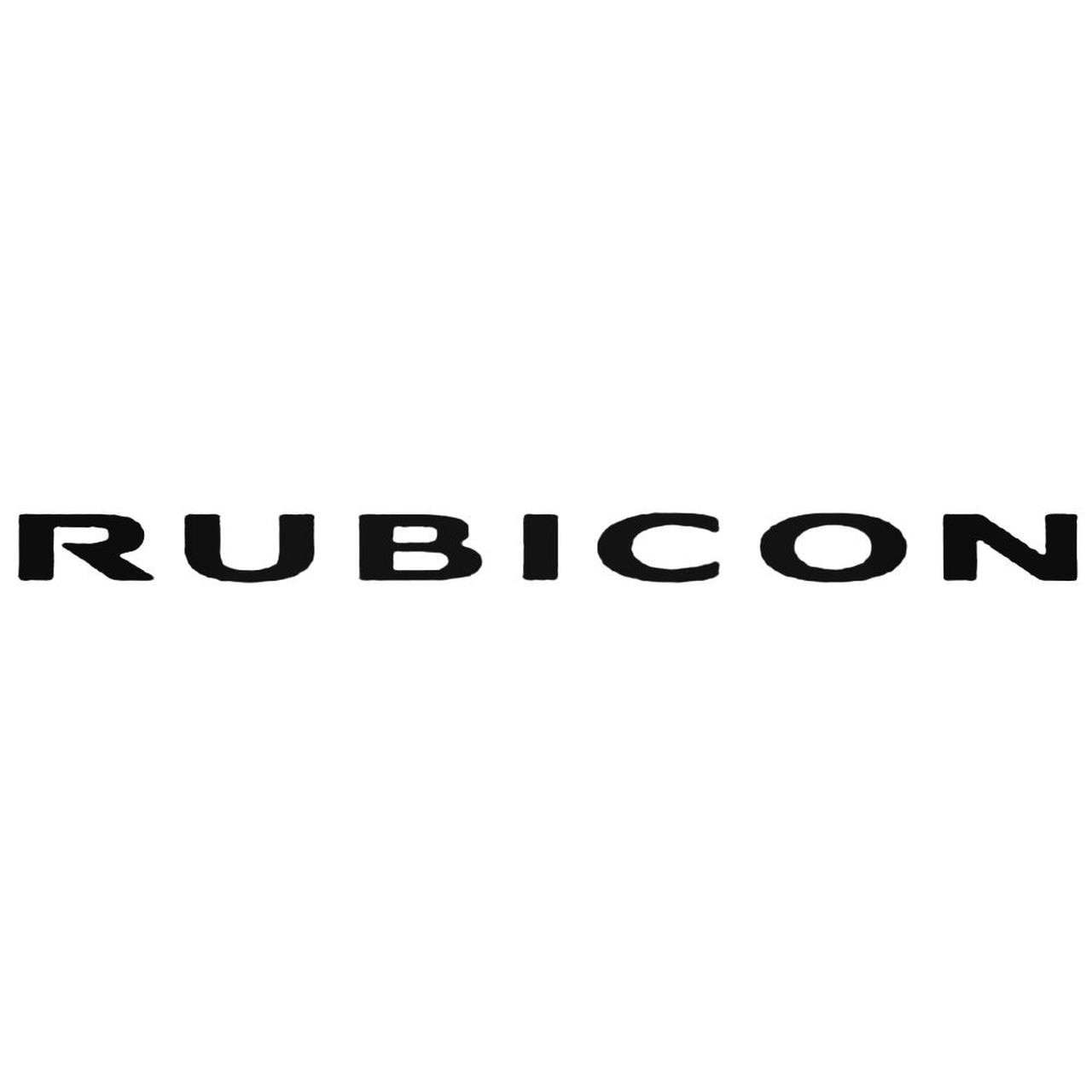 Rubicon Logo - Jeep Rubicon Logo Decal Sticker