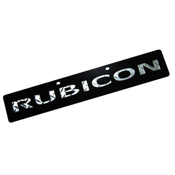Rubicon Logo - Eurosport Daytona 4440-1 Jeep Trail-Blazer License Plate with ...