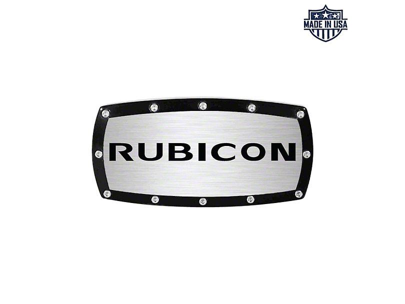 Rubicon Logo - Jeep Wrangler Rubicon Logo Billet Hitch Cover (87-19 Jeep Wrangler ...