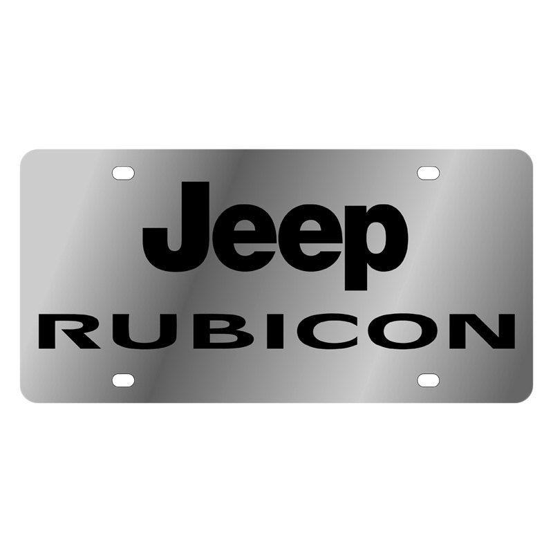 Rubicon Logo - Eurosport Daytona® - MOPAR License Plate with Rubicon Logo