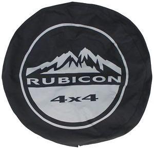 Rubicon Logo - Genuine Jeep Accessories 82209954AB Cloth Spare Tire Cover