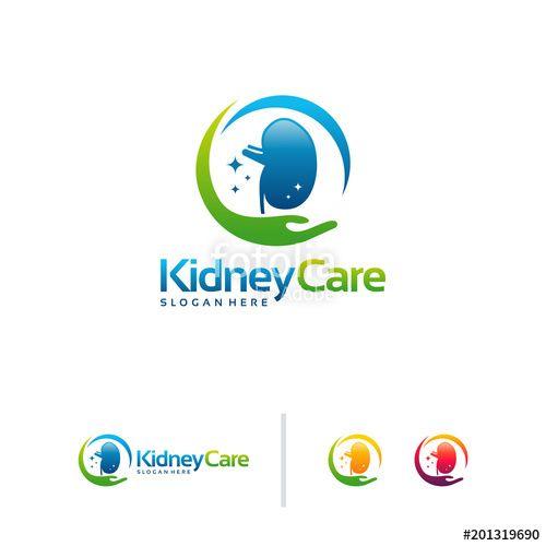 Kidney Logo - Kidney Care logo designs template vector, Kidney Treatment Logo ...