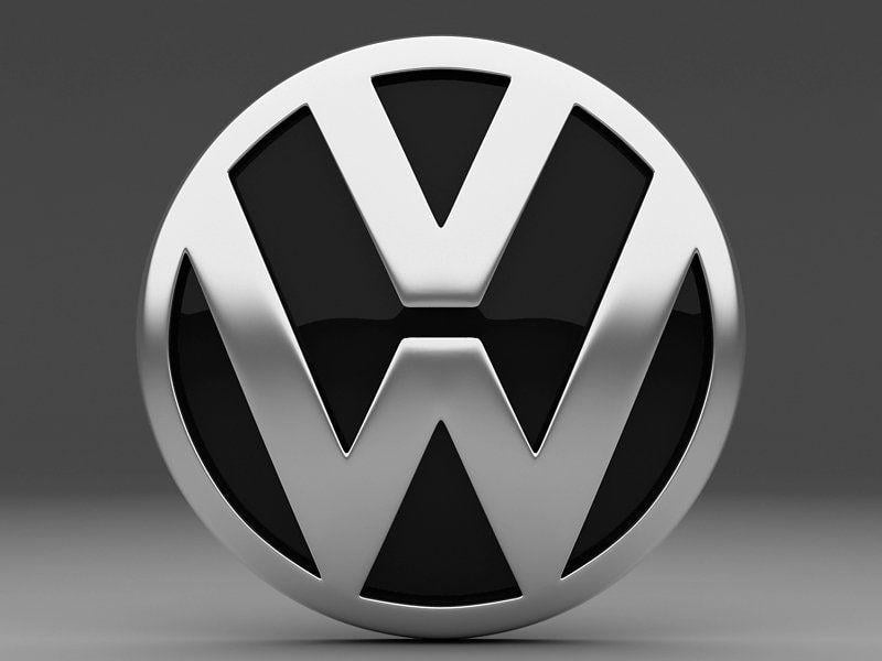 Volswagon Logo - Volkswagen logo 3D Model in Parts of auto 3DExport