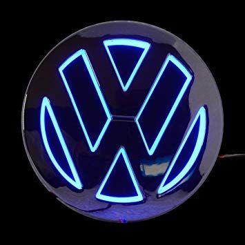 Volswagon Logo - 5D LED Car Tail Logo Light Badge Lamp Emblem Sticker for vw ...