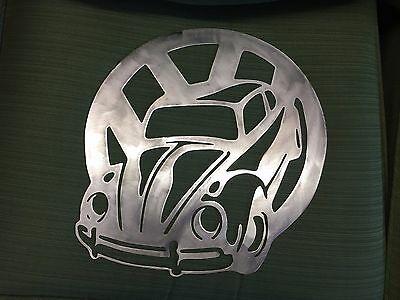 Volswagon Logo - VW logo CNC Plasma Metal Art Volkswagen Bug In a VW Logo | eBay