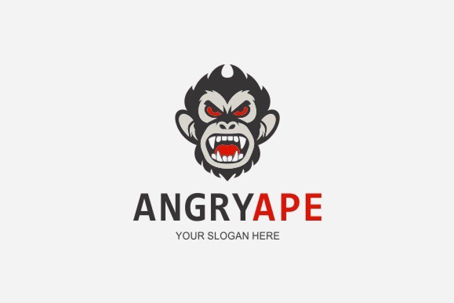 Ape Logo - Angry Ape Logo ~ Logo Templates ~ Creative Market