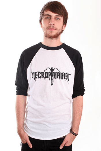 Necrophagist Logo - Necrophagist White Baseball