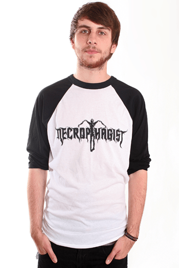 Necrophagist Logo - Necrophagist - Logo White Baseball - Longsleeve