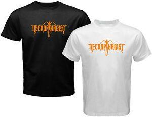Necrophagist Logo - Details About New Necrophagist Death Metal Band Logo Men's White Black T Shirt Size S 3XL