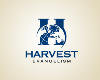 Evangelism Logo - Harvest Evangelism | Logo | Globe logo, Logos design, Planet logo